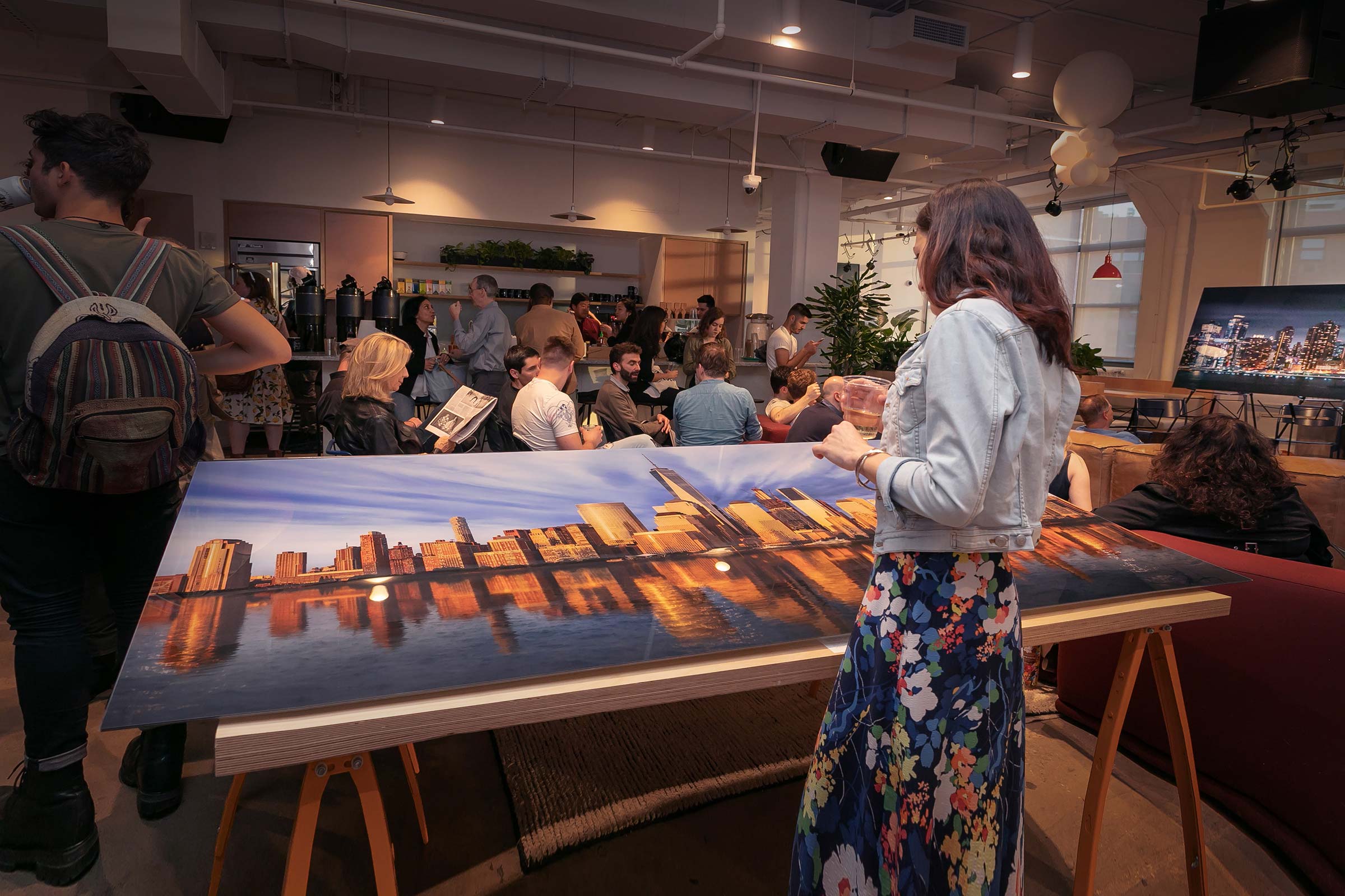 A picture from a VAST photo exhibition event in Tribeca, New York City.