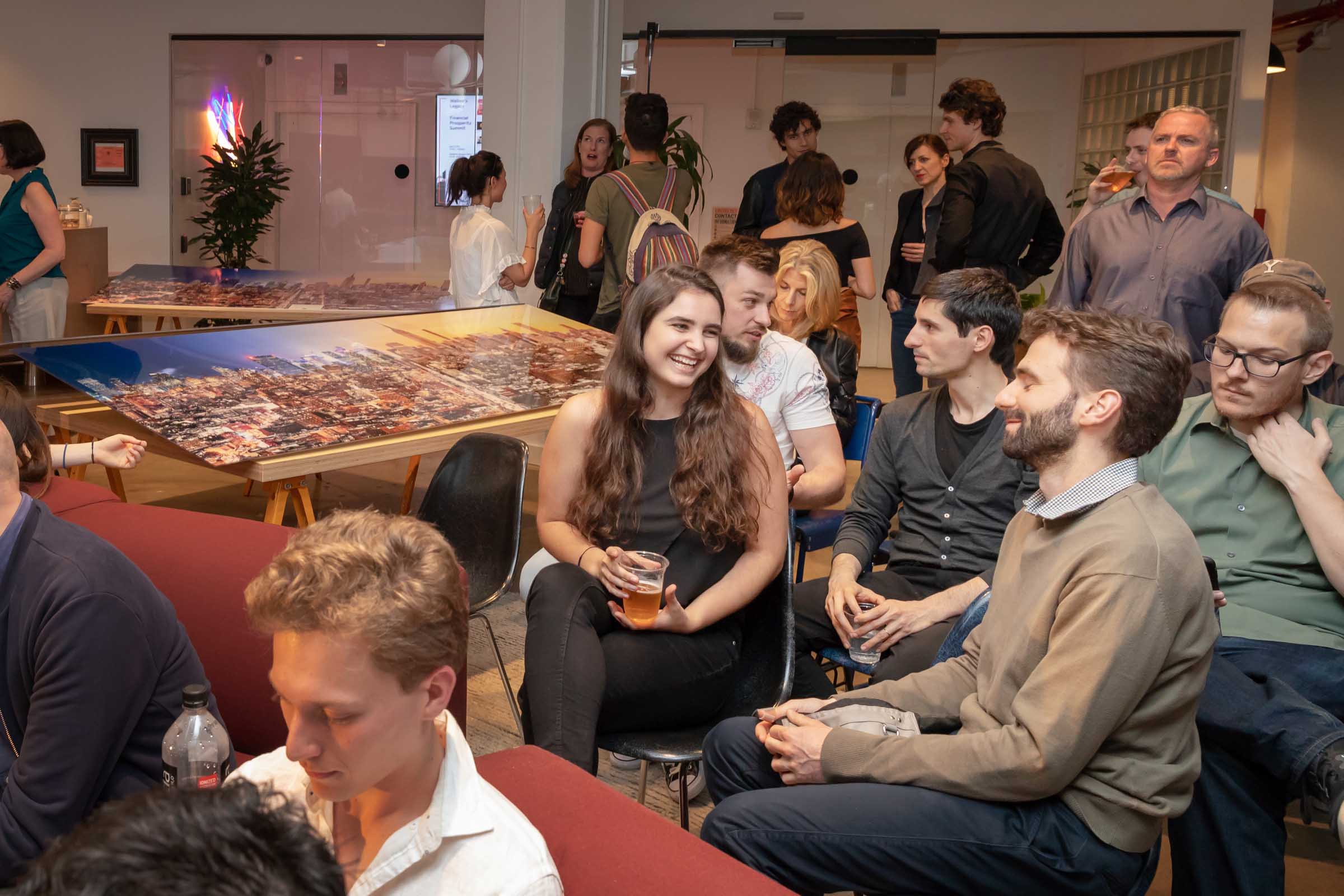 A picture from a VAST photo exhibition event in Tribeca, New York City.