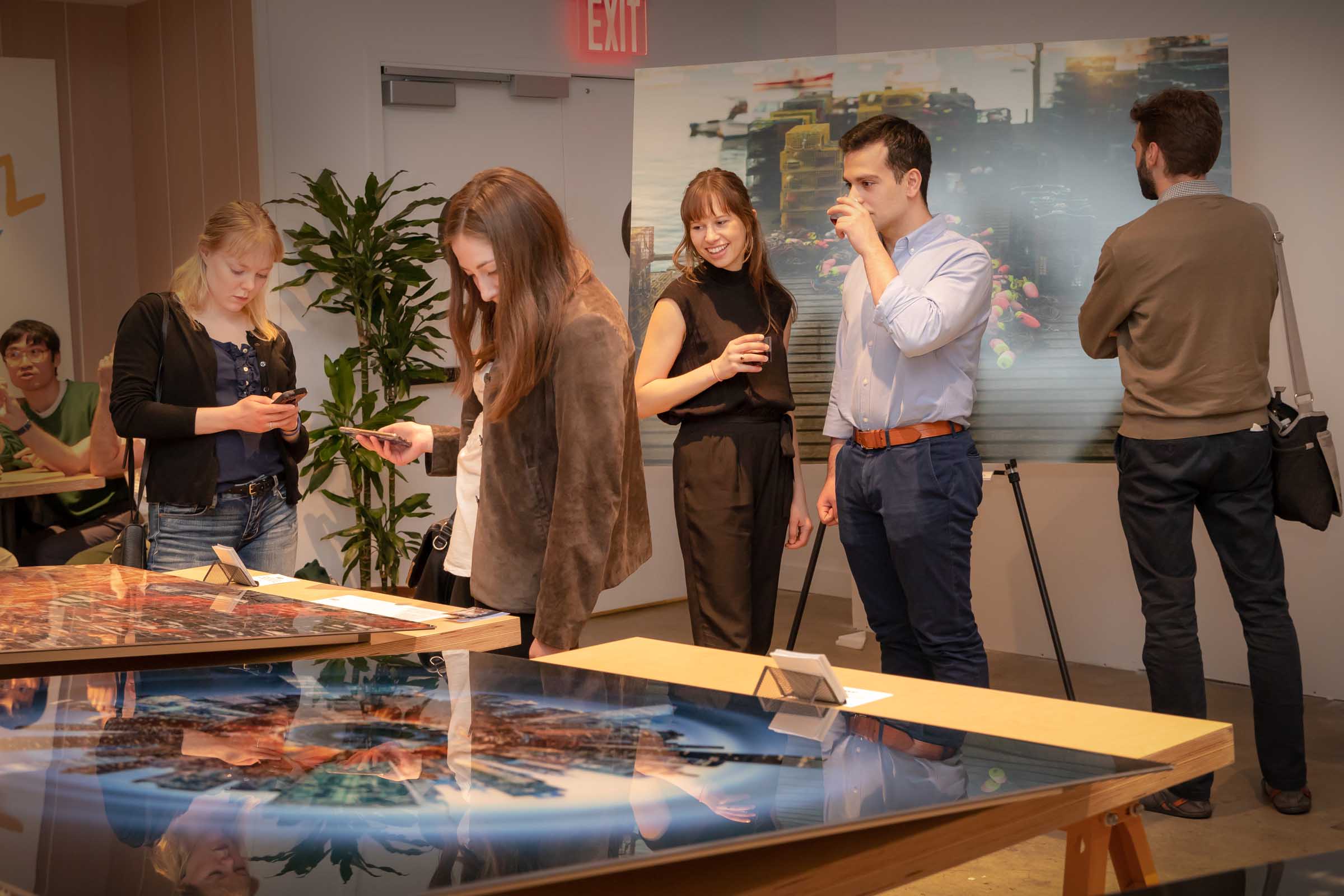 A picture from a VAST photo exhibition event in Tribeca, New York City.