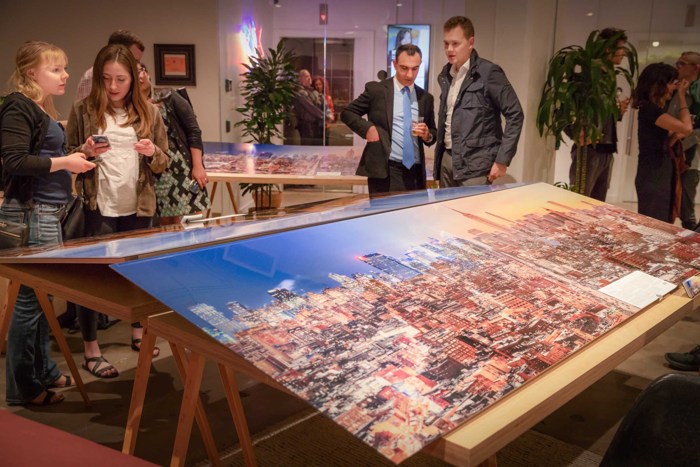 A picture from a VAST photo exhibition event in Tribeca, New York City.