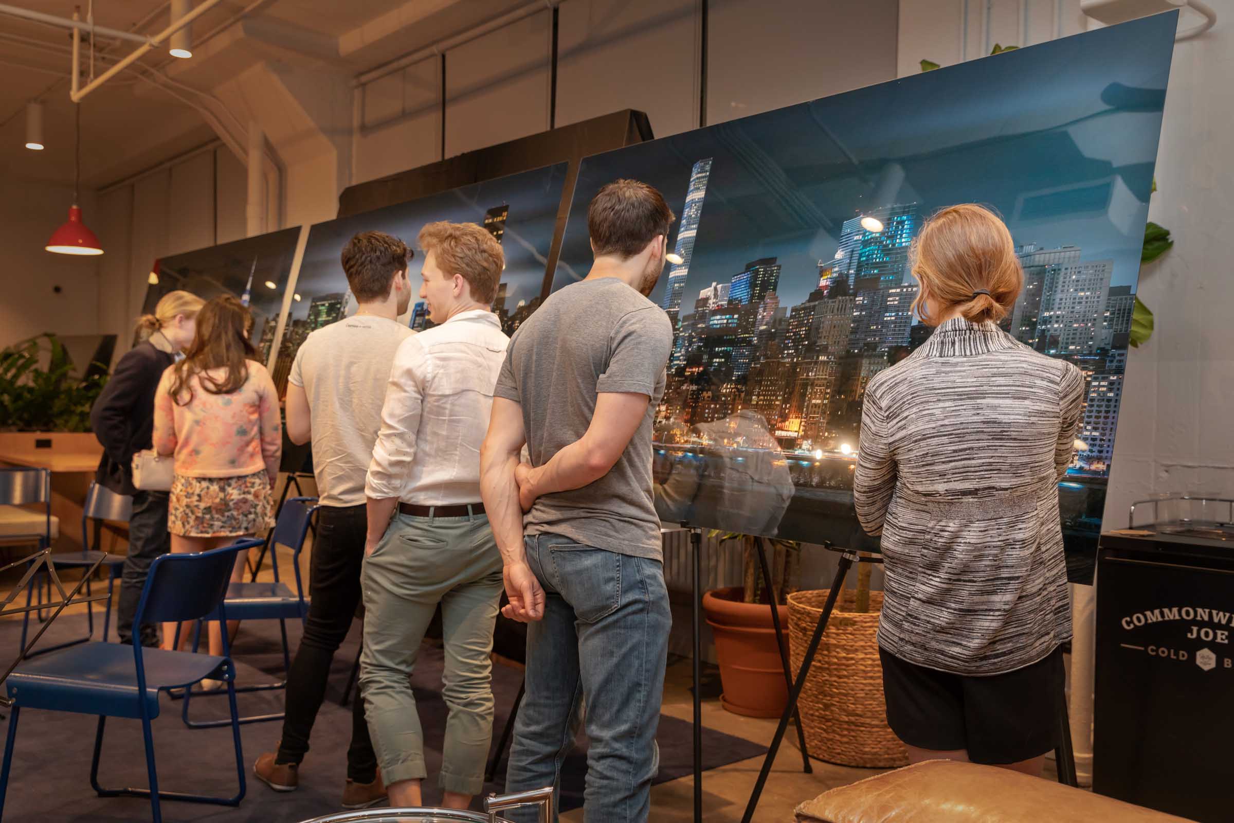 A picture from a VAST photo exhibition event in Tribeca, New York City.