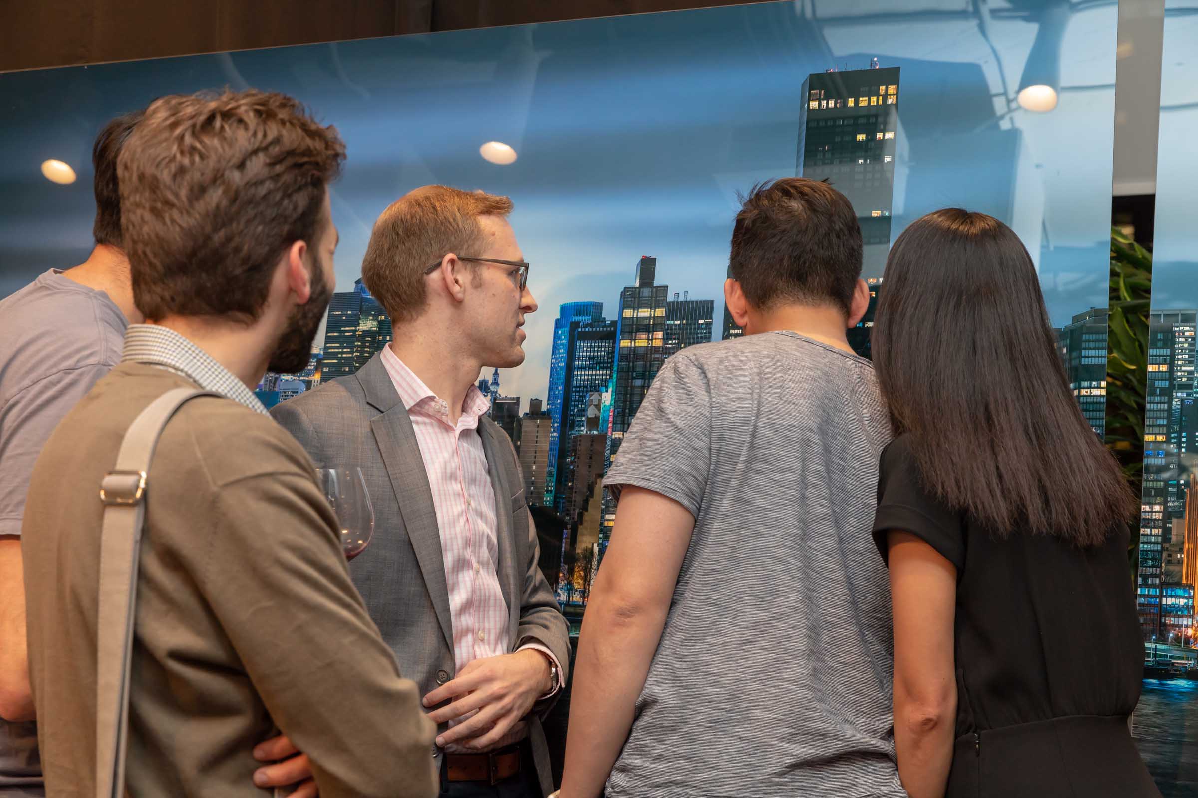 A picture from a VAST photo exhibition event in Tribeca, New York City.