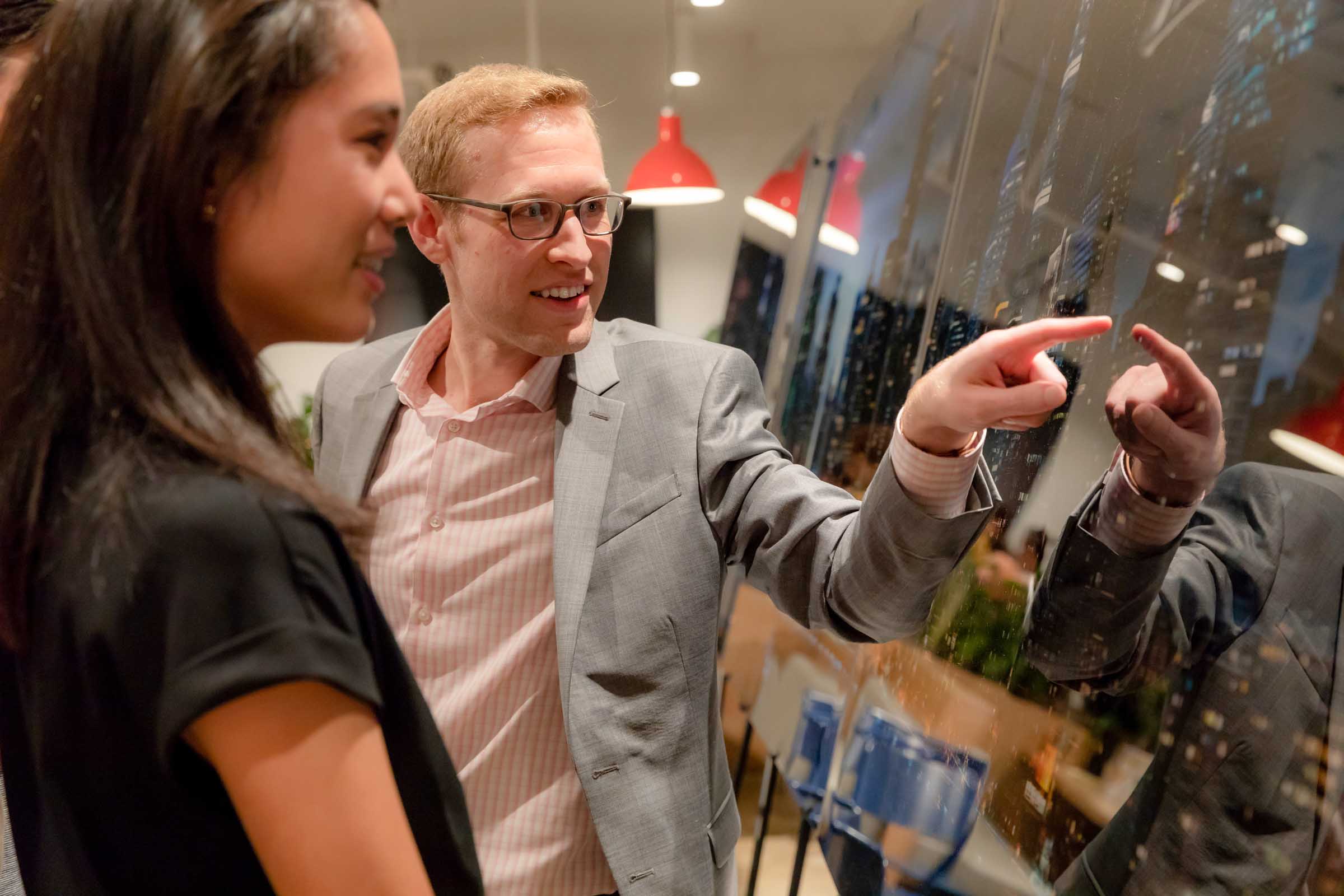 A picture from a VAST photo exhibition event in Tribeca, New York City.