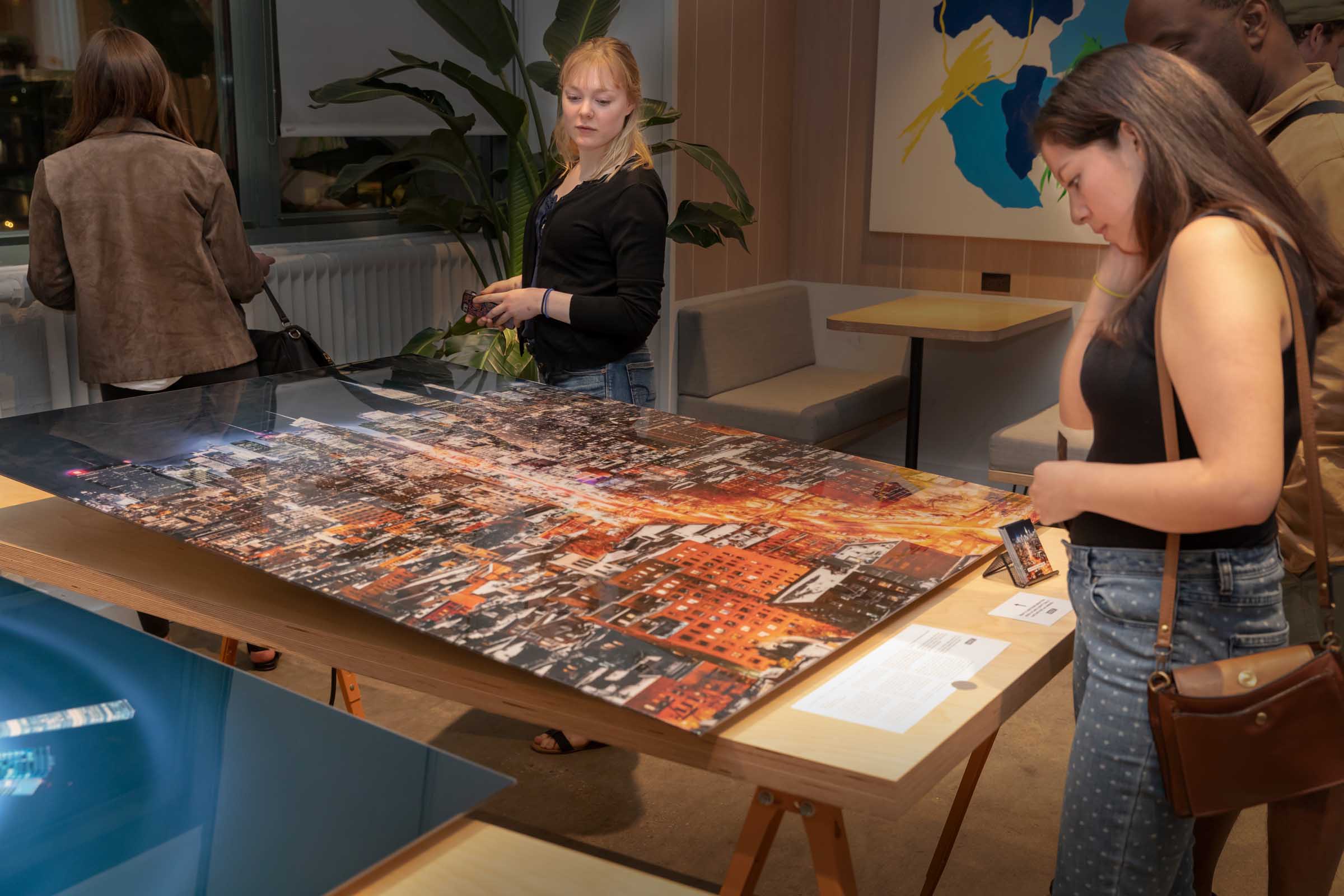 A picture from a VAST photo exhibition event in Tribeca, New York City.