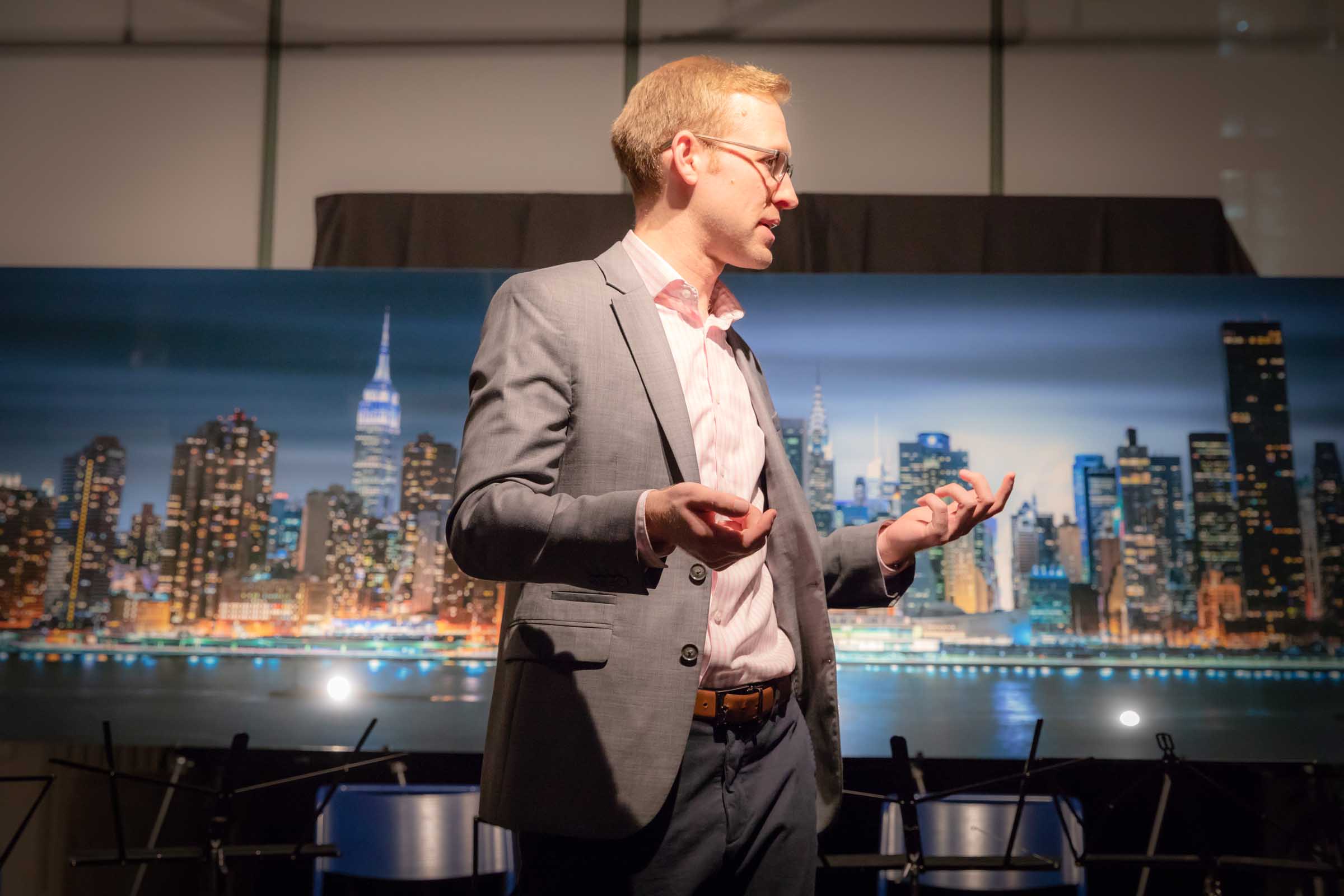 A picture from a VAST photo exhibition event in Tribeca, New York City.