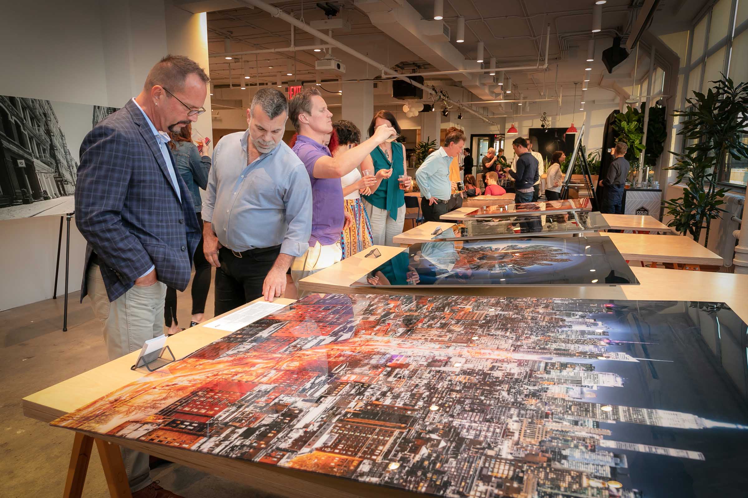 A picture from a VAST photo exhibition event in Tribeca, New York City.
