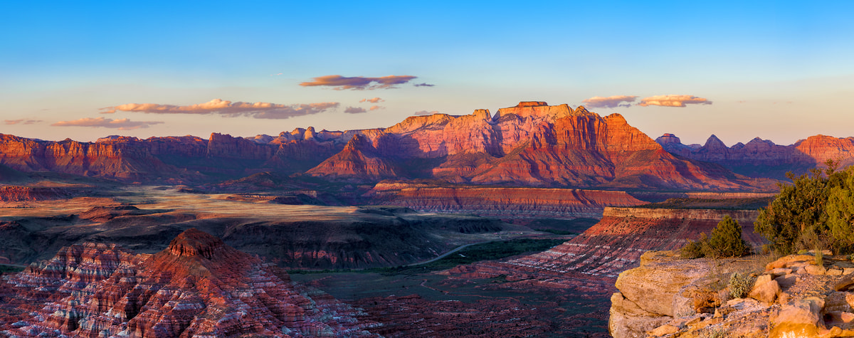 110 megapixels! A very high resolution, large-format VAST photo print of a Utah landscape; photograph created by Jim Tarpo in Zion National Park.