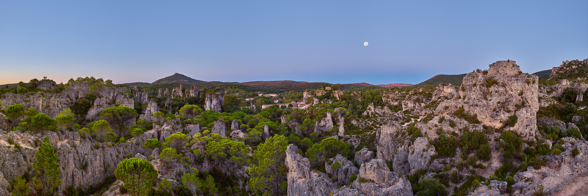 336 megapixels! A very high resolution, large-format VAST photo print of Cirque de Mourèze; landscape photograph created by David Meaux in Cirque de Mourèze, Mourèze, Hérault, Occitanie, France.