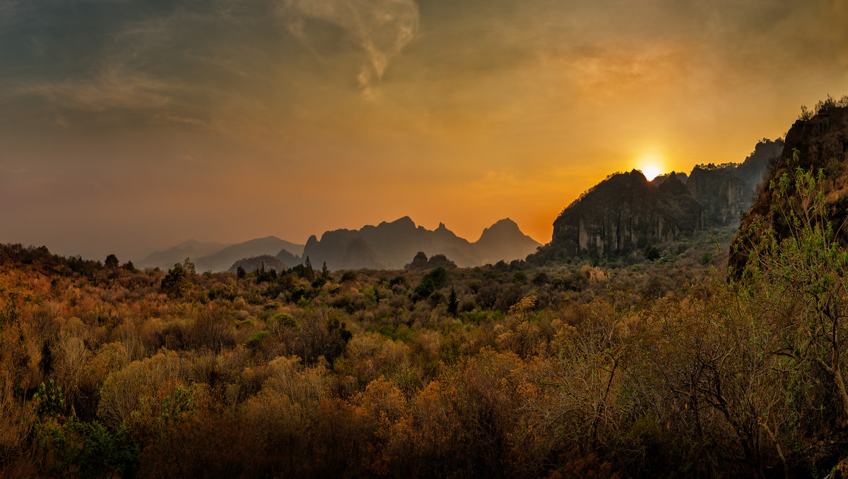 436 megapixels! A very high resolution, large-format VAST photo print of The Mountains of Tepoztlán, Mexico; landscape photograph created by Peter Rodger in Tapoztlán, Mexico.