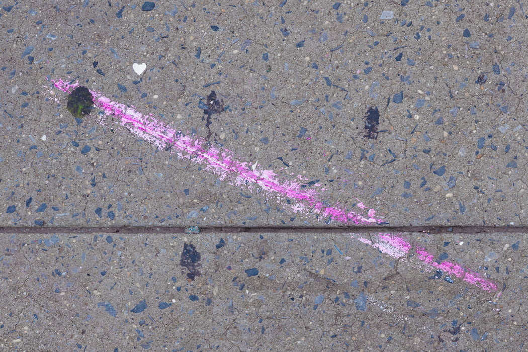 720 megapixels! A very high resolution, large-format VAST photo print of an abstract love painting; photograph created by Dan Piech in Manhattan, New York City.