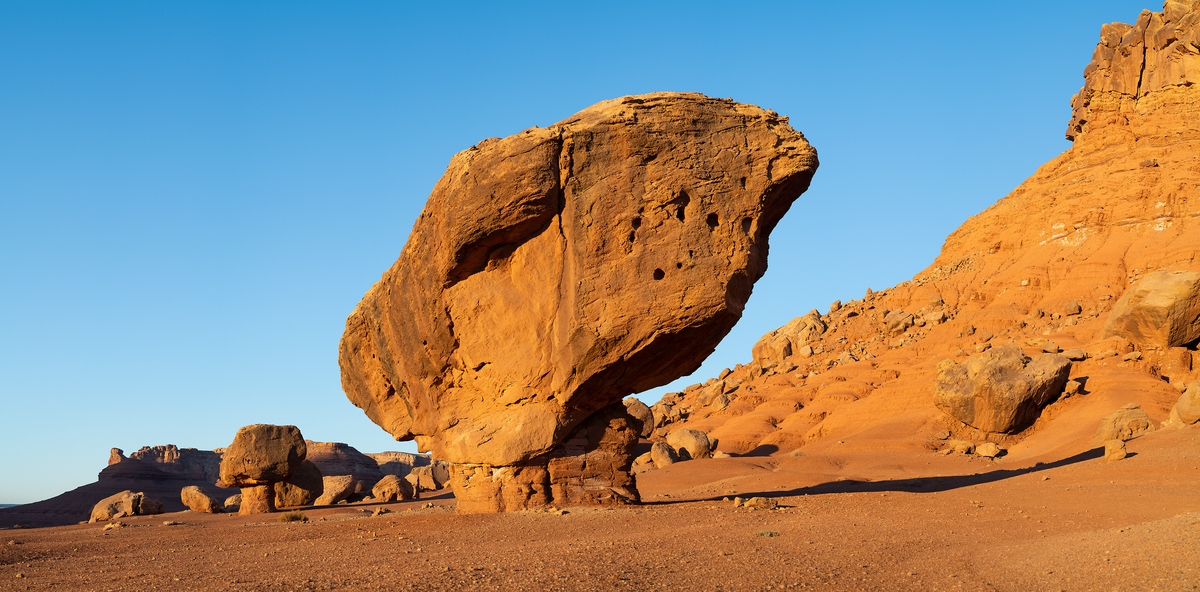 294 megapixels! A very high resolution, large-format VAST photo print of a rock balancing at sunrise - perfect inspirational art for yoga; photograph created by Greg Probst.