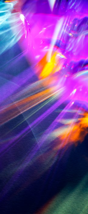 732 megapixels! A very high resolution, large-format VAST photo print of kaleidoscopic light; photograph created by David Lineton.