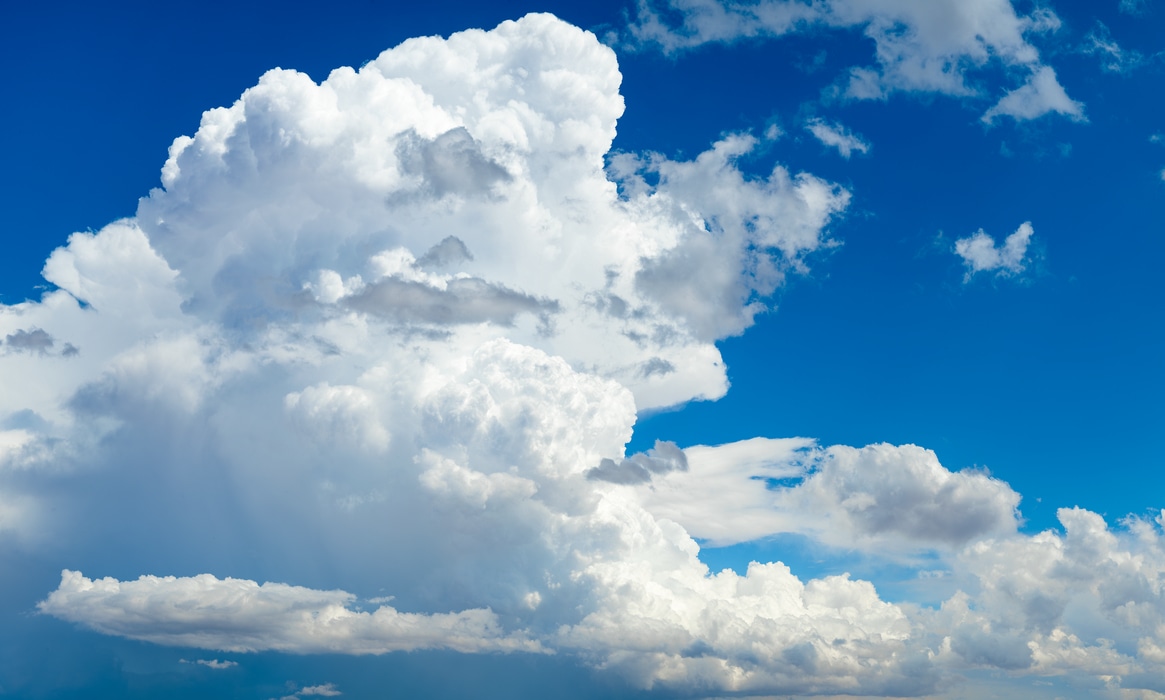 451 megapixels! A very high resolution, large-format photo of cumulonimbus clouds; weather photograph created by Greg Probst.