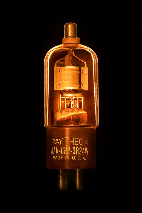 101 megapixels! A very high resolution, large-format VAST photo print of a vacuum tube. Photograph created by Scott Dimond.