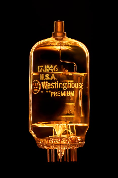 101 megapixels! A very high resolution, large-format VAST photo representing computer history. Photograph of a vacuum tube created by Scott Dimond.