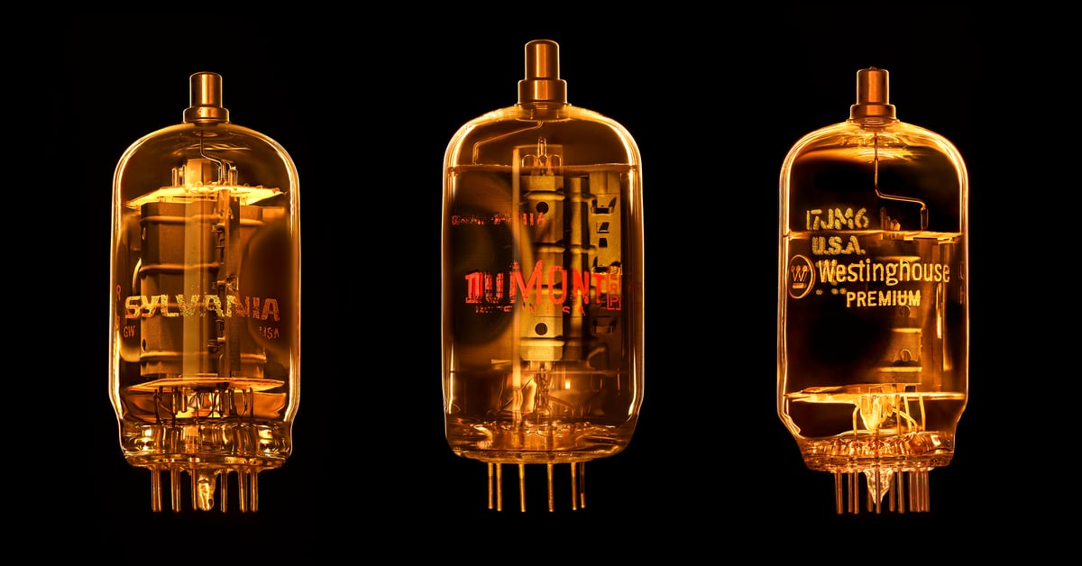 289 megapixels! A photo of a series of vacuum tubes. Photograph created by Scott Dimond.