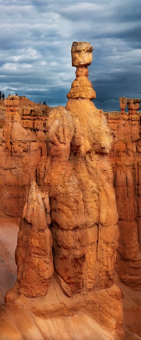 778 megapixels! A very high resolution, large-format VAST photo print of a large, impressive hoodoo rock formation in Bryce Canyon National Park; geology photograph created by David David in Utah.